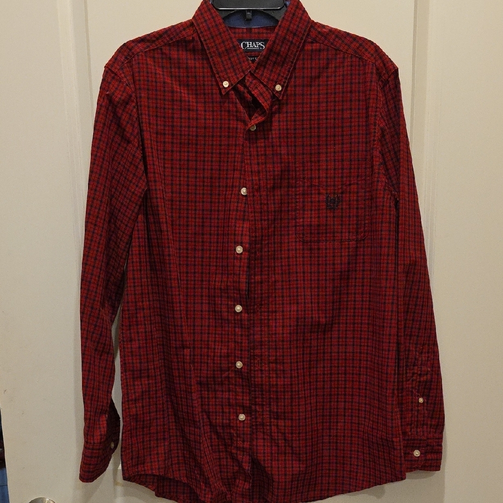 Chaps Men's Red Checkered Shirt